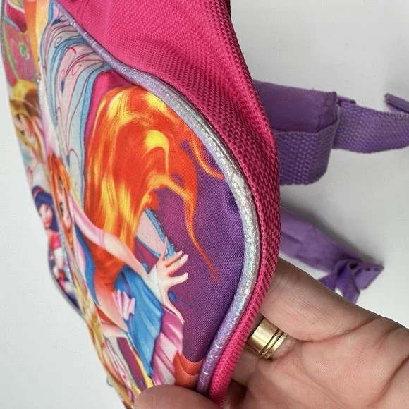 VTG Y2K Winx Club Backpack Small Mini Collectible Character Pink Fairies 2013